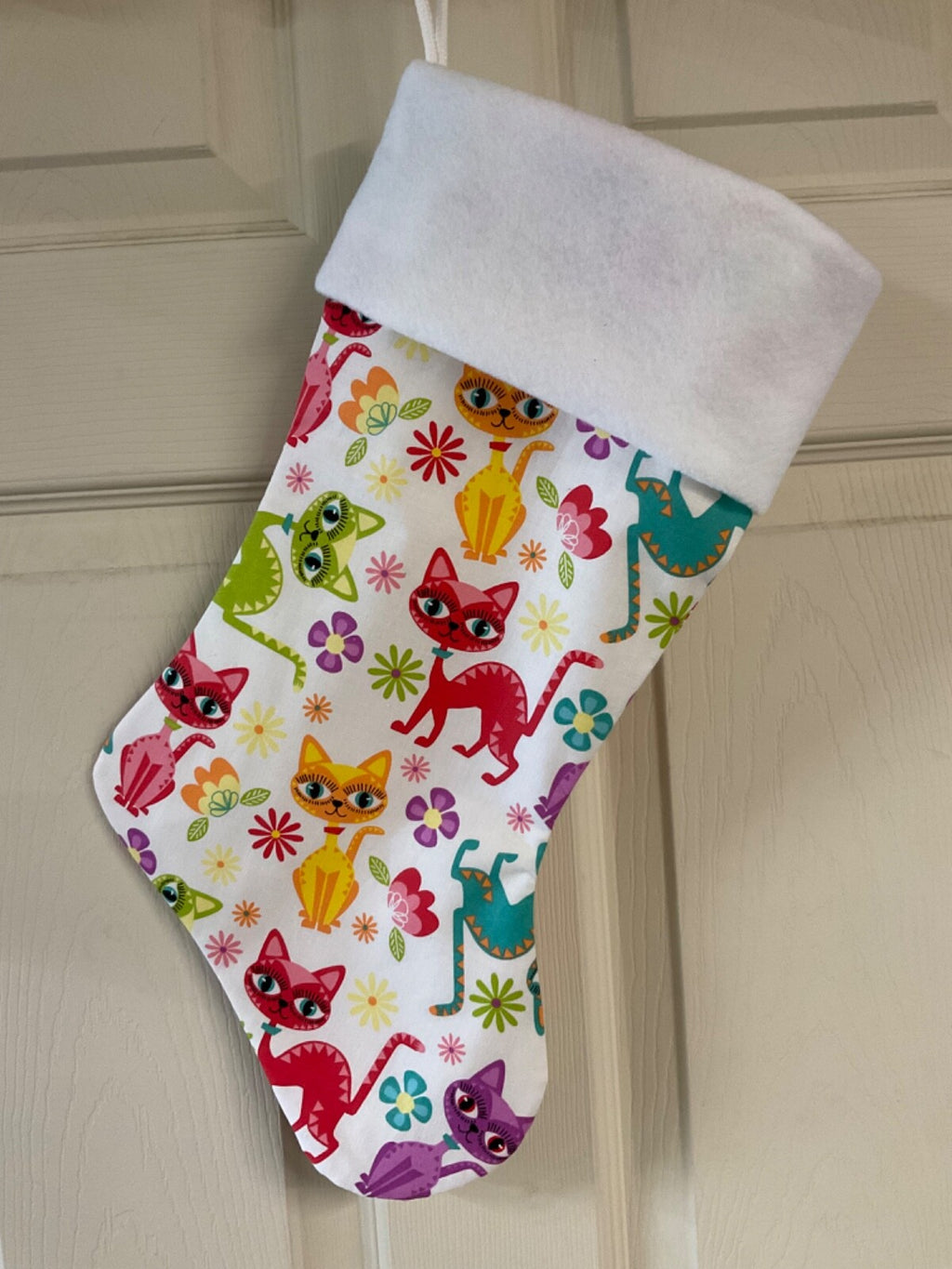 Animated Cats  Christmas Stocking