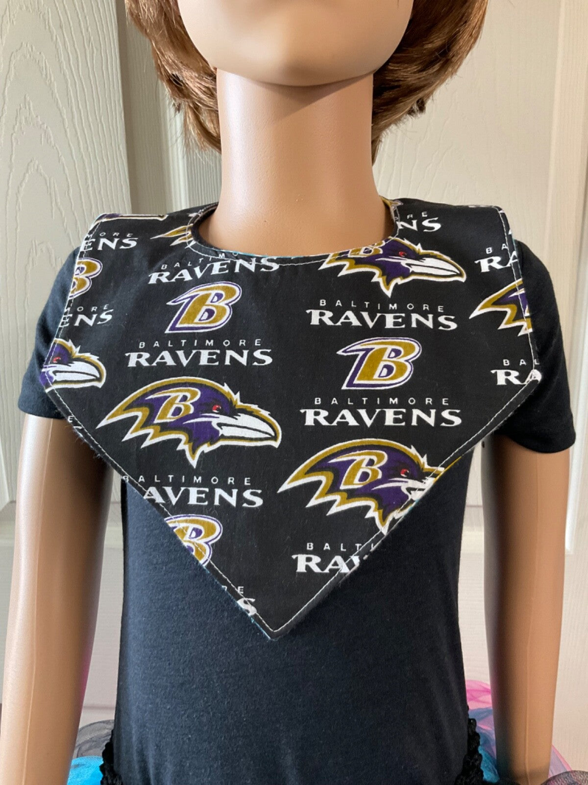 Baltimore Ravens Handmade bib,