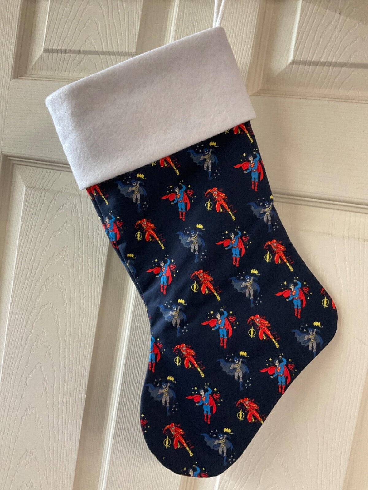 Super hero Christmas Stocking
