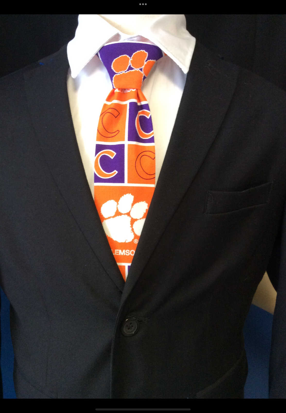 Clemson Tigers Kids Pre-tied  Ties