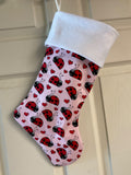 Ladybug Christmas Stocking