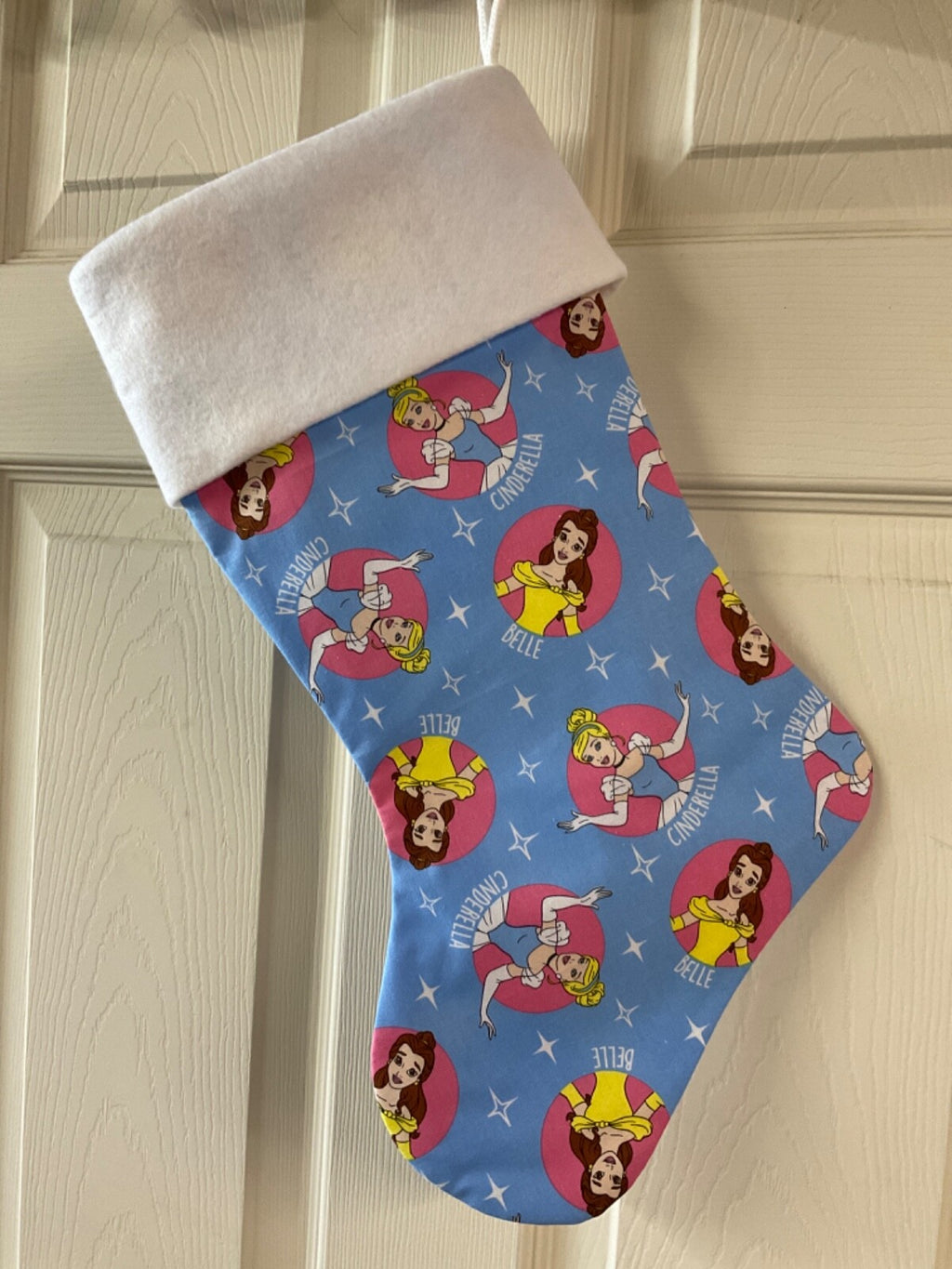 Princess Belle & Cinderella Christmas Stocking
