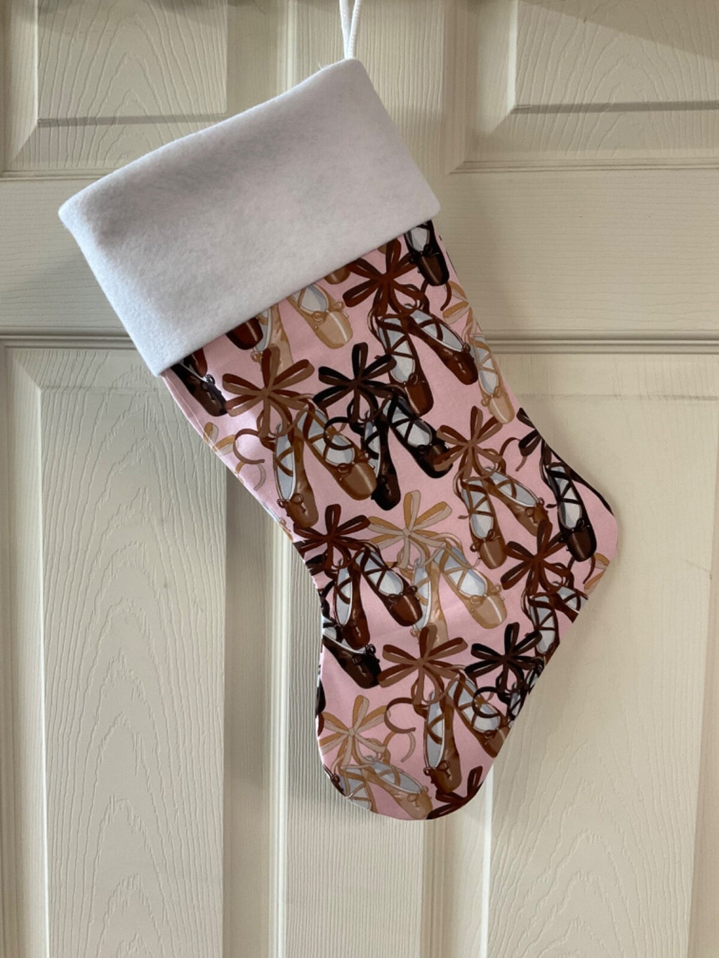 Ballerina Shoes logo Christmas Stocking