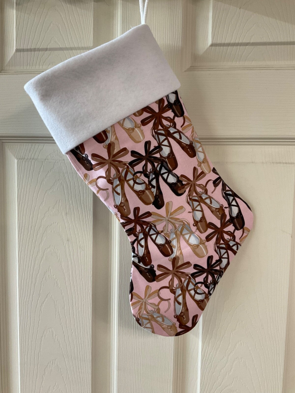 Ballerina Shoes logo Christmas Stocking
