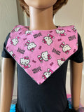 Hello Kitty (pink)Handmade bib,