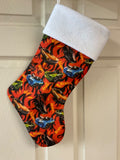 Hot wheels ( orange) Christmas Stocking