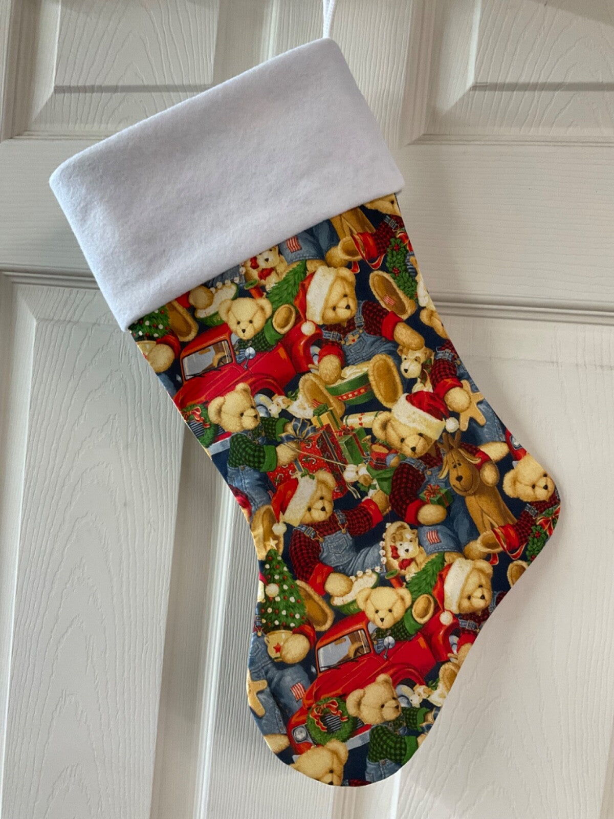 Teddy Bears  Christmas Stocking