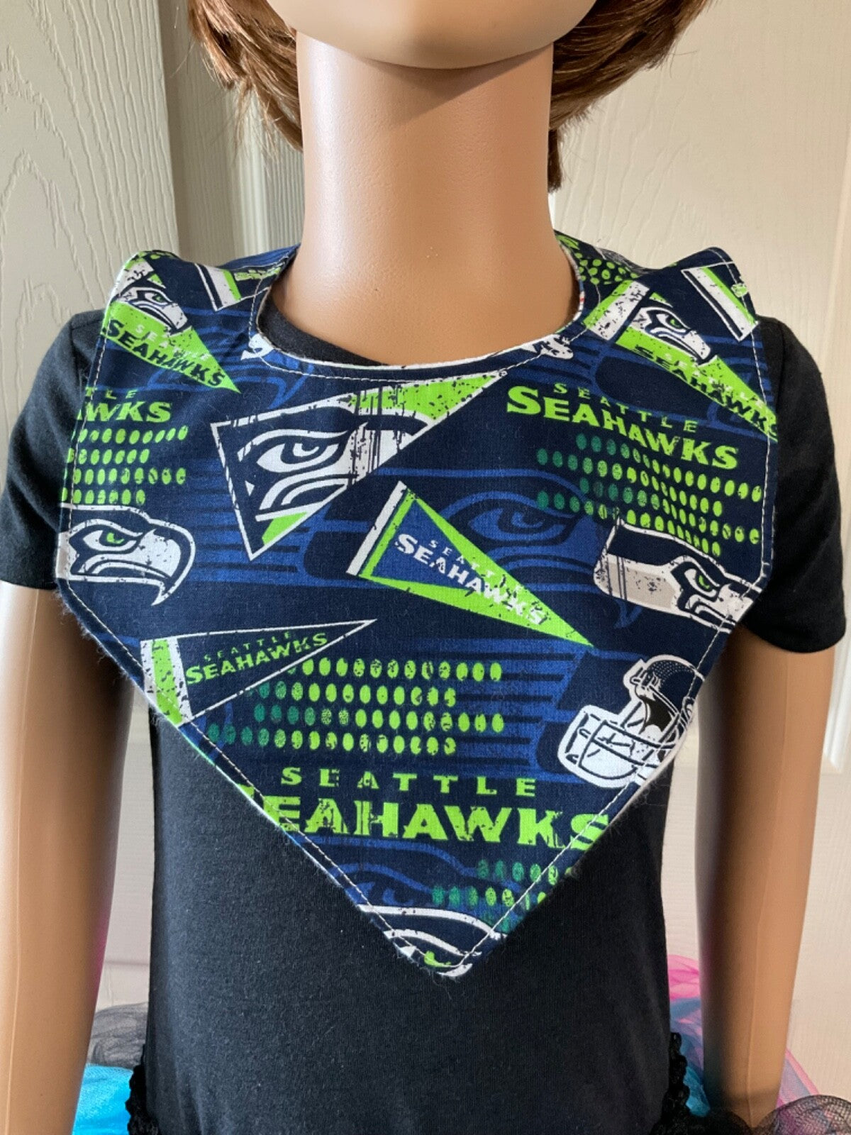 Seattle Seahawks Handmade bib,