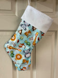 Baby Zoo Animals Christmas Stocking