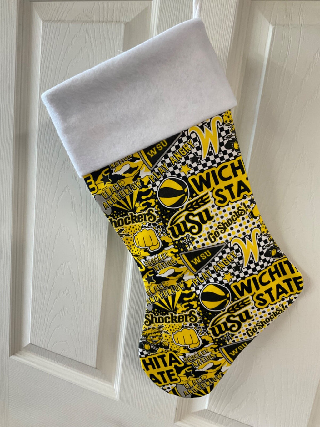 Wichita Shockers (Shocker Nation) Christmas Stocking