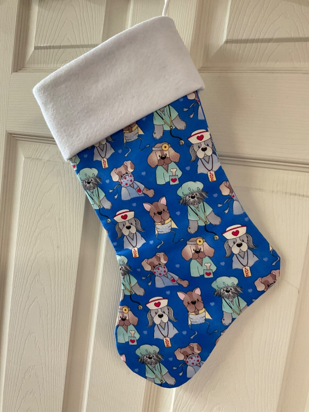 Medical Doggies Christmas Stocking