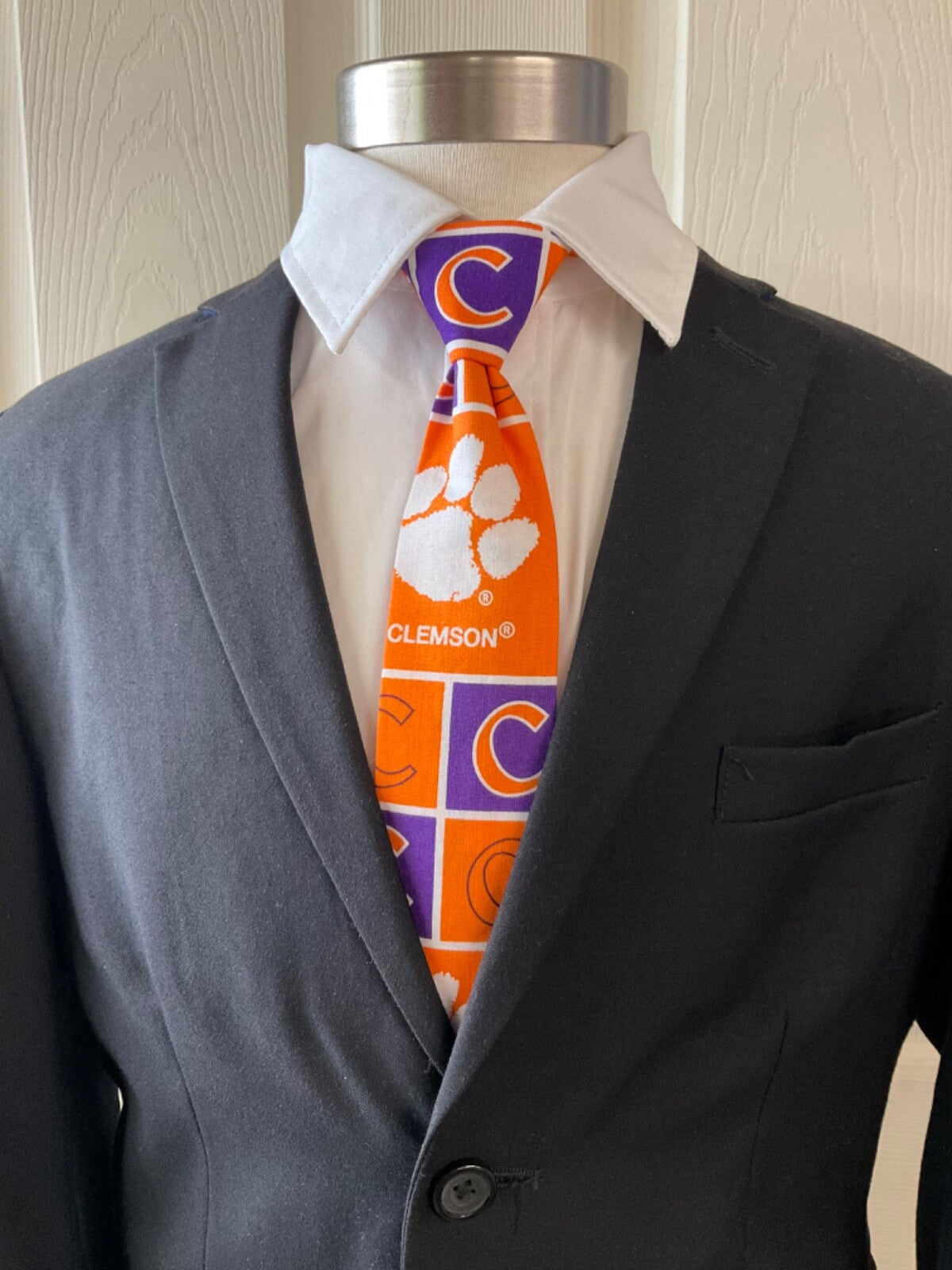 Clemson kids to pre teens Pre-tied  Ties