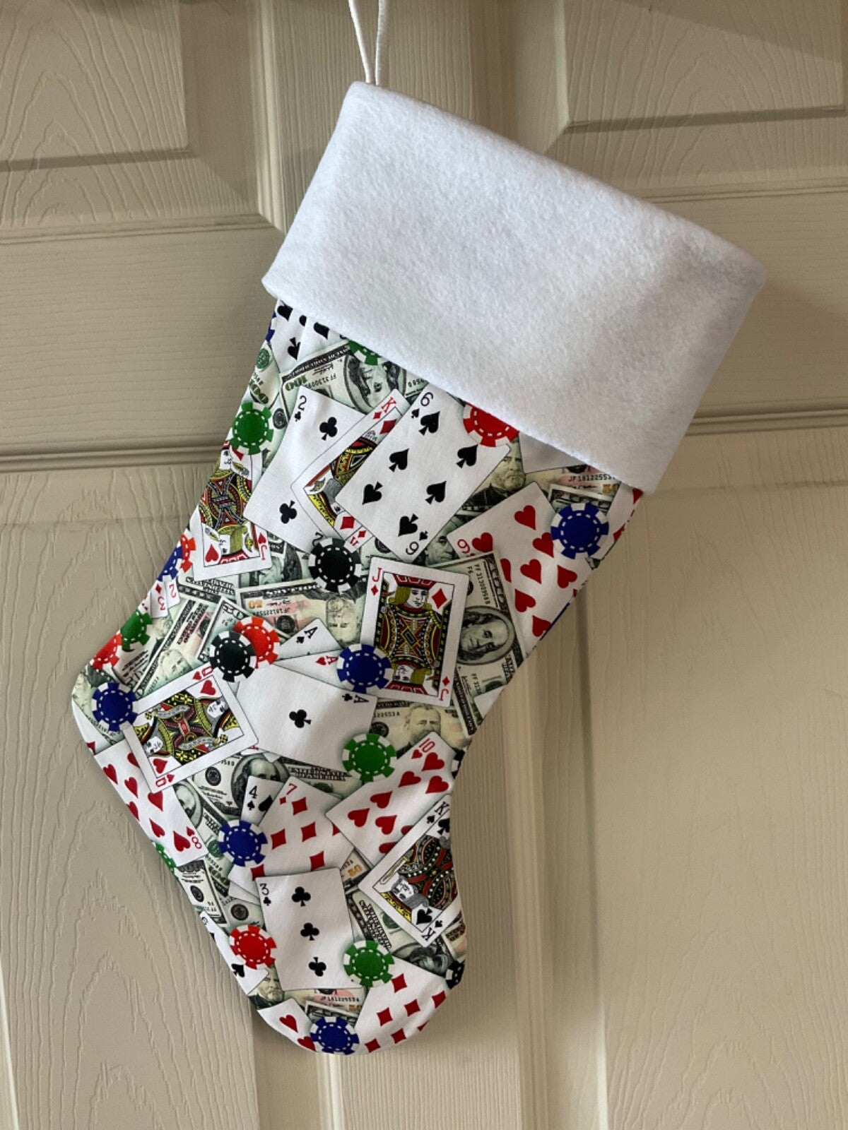 Playing Cards Christmas Stocking