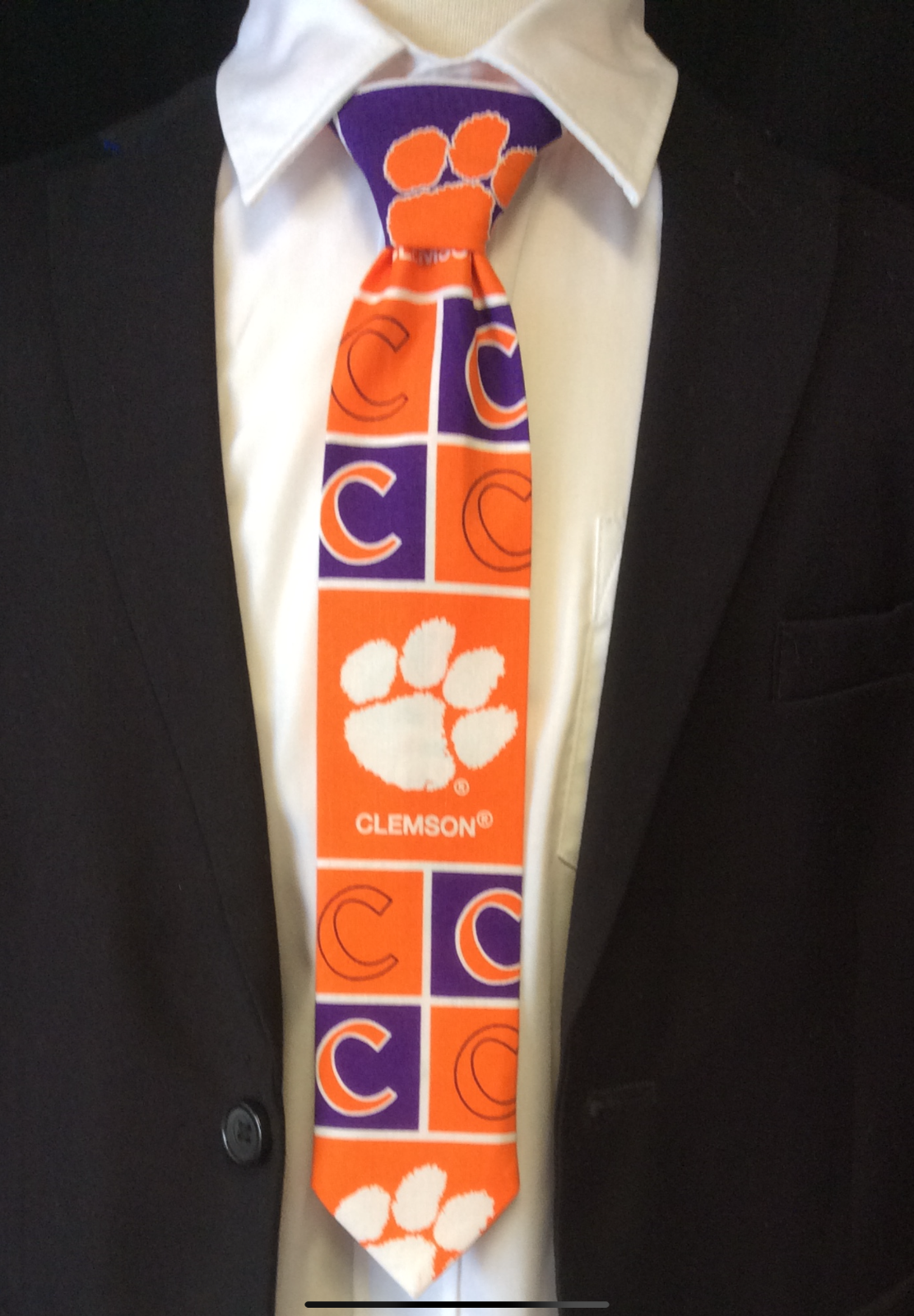 Clemson Tigers Kids Pre-tied  Ties