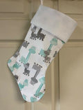 Baby Giraffes Christmas Stocking
