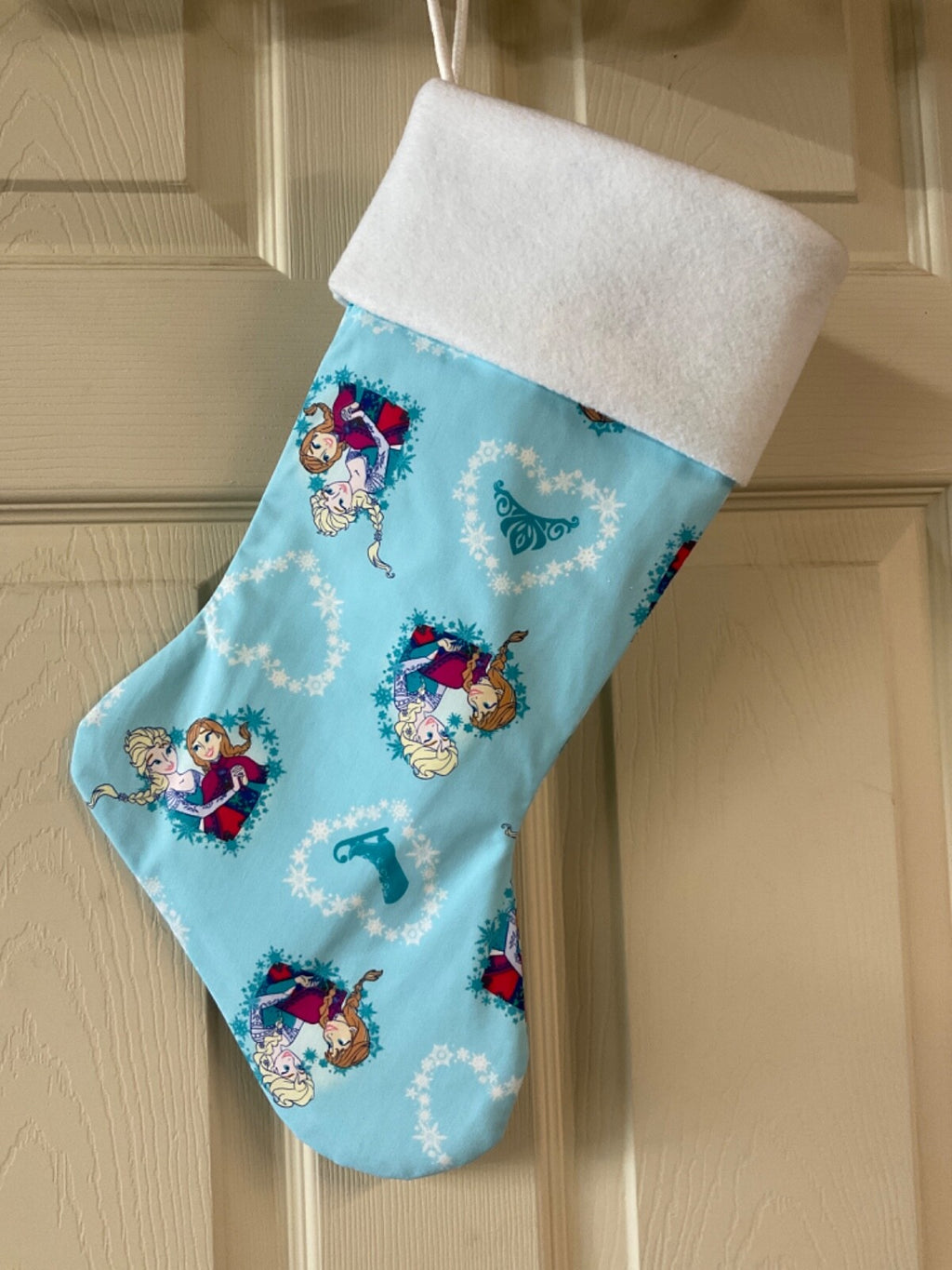 Frozen Princess Elsa and Anna Christmas Stocking