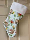Sloth Christmas Stocking