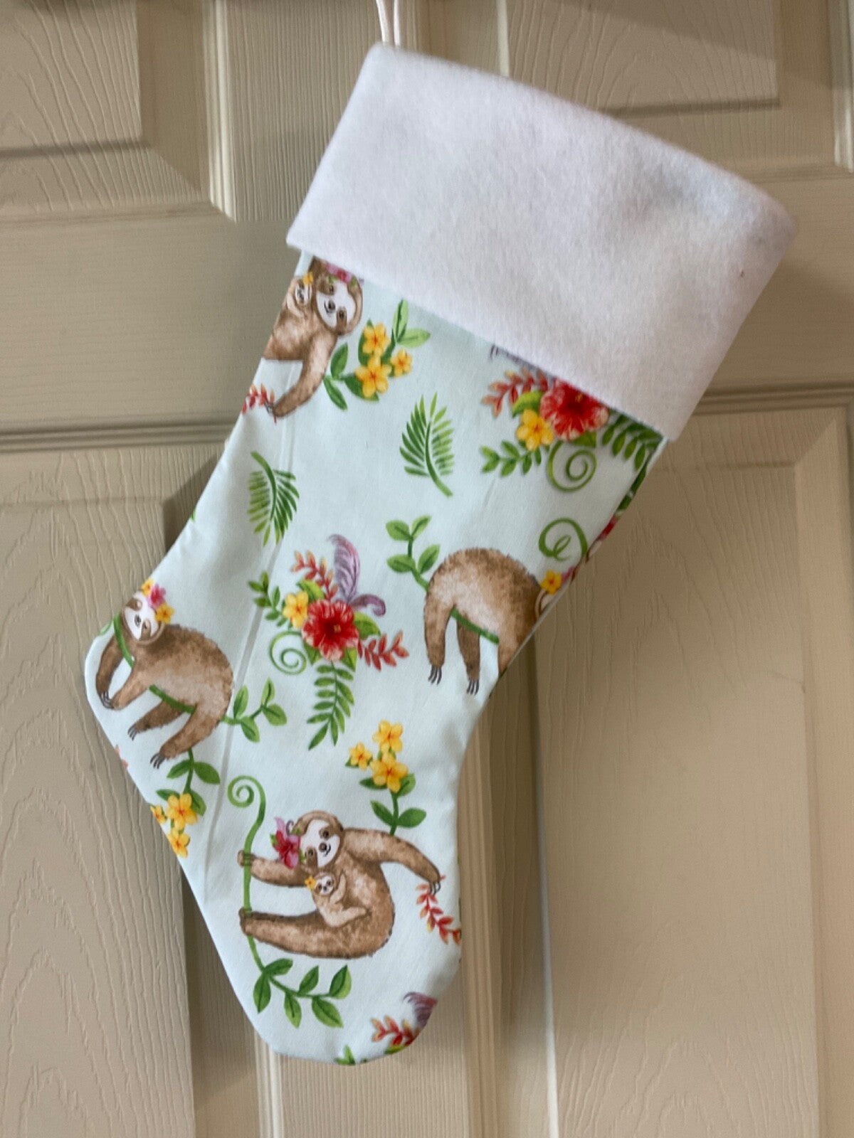 Sloth Christmas Stocking