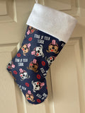 Kiss a Pittbull Christmas Stocking