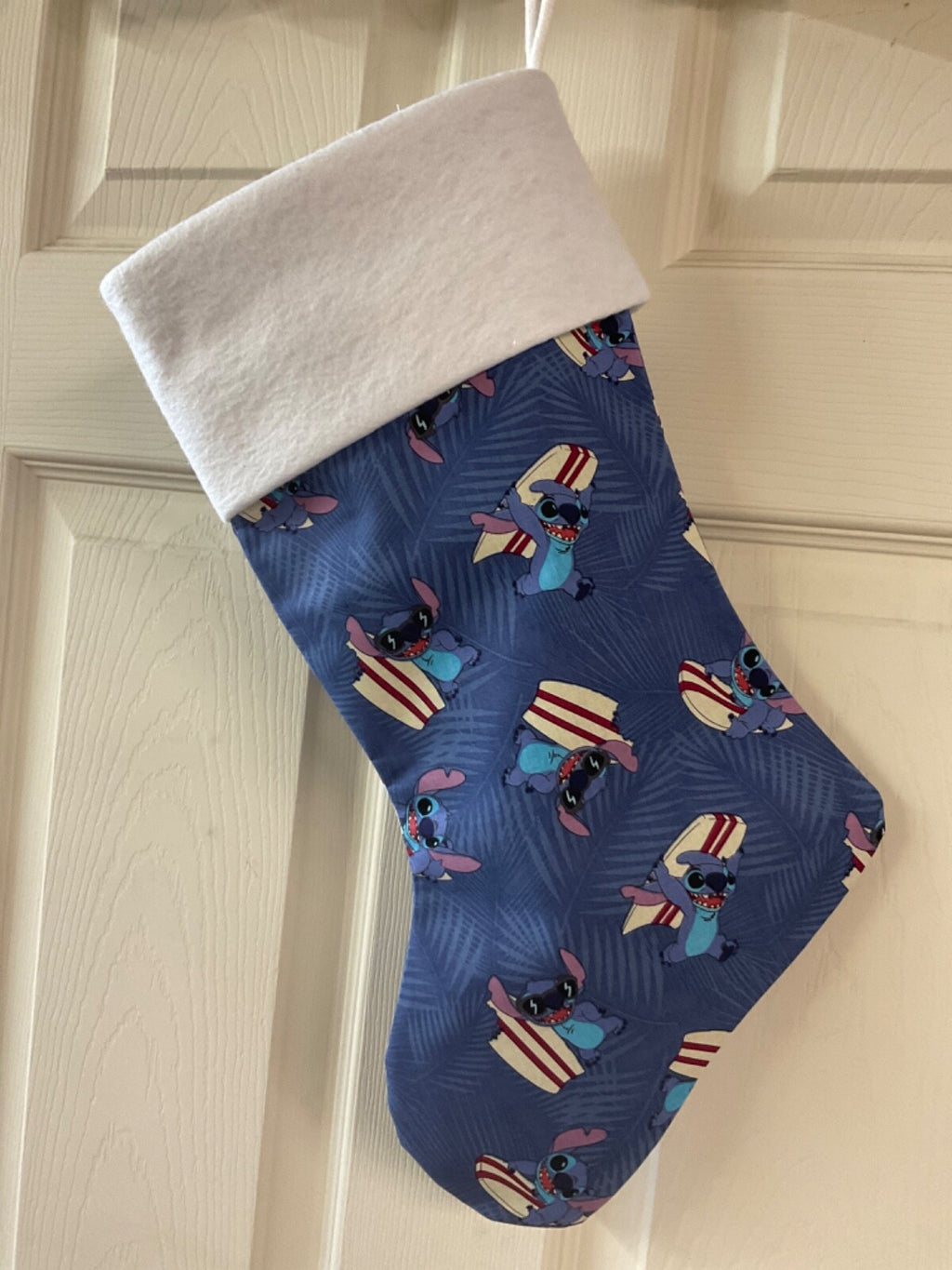 Stitch on surfboard  Christmas Stocking