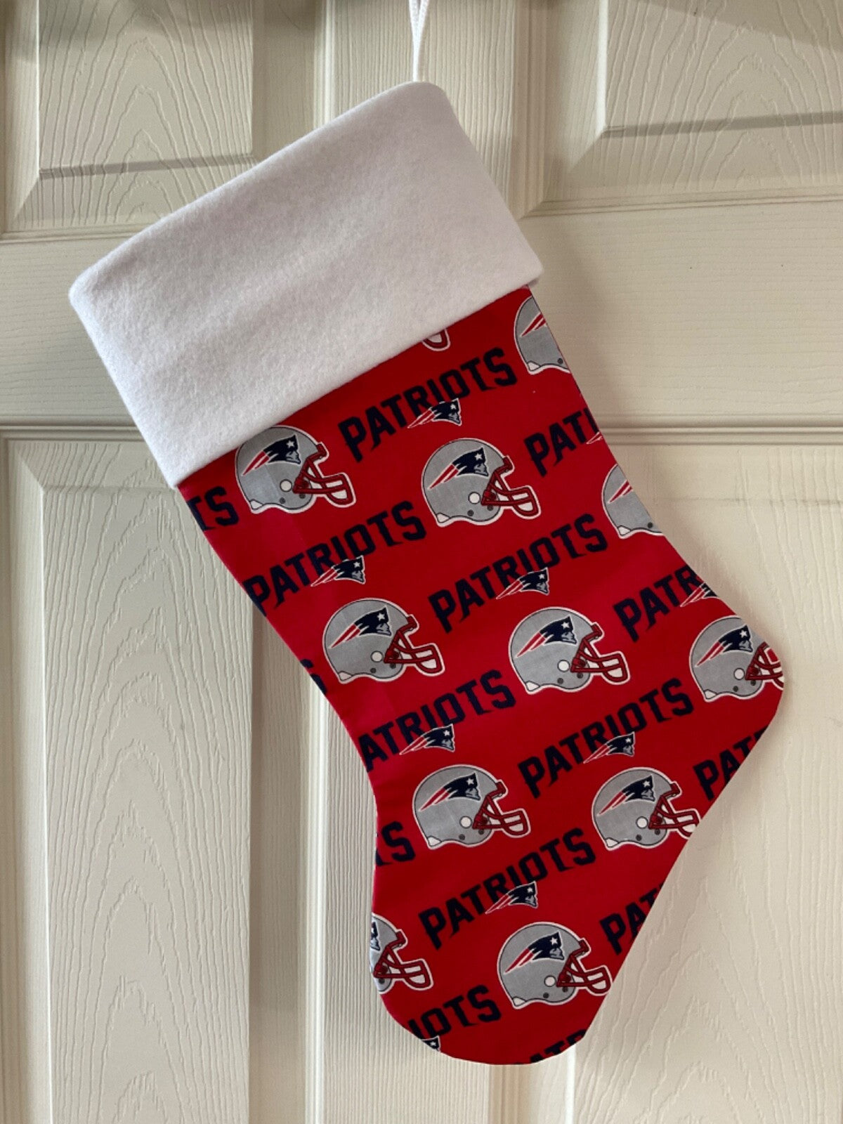 New England Patriots (Red) Christmas Stocking