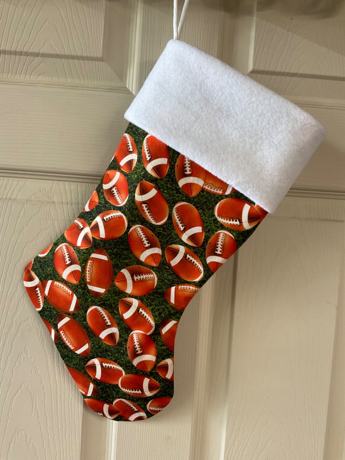 Football logo Christmas Stocking