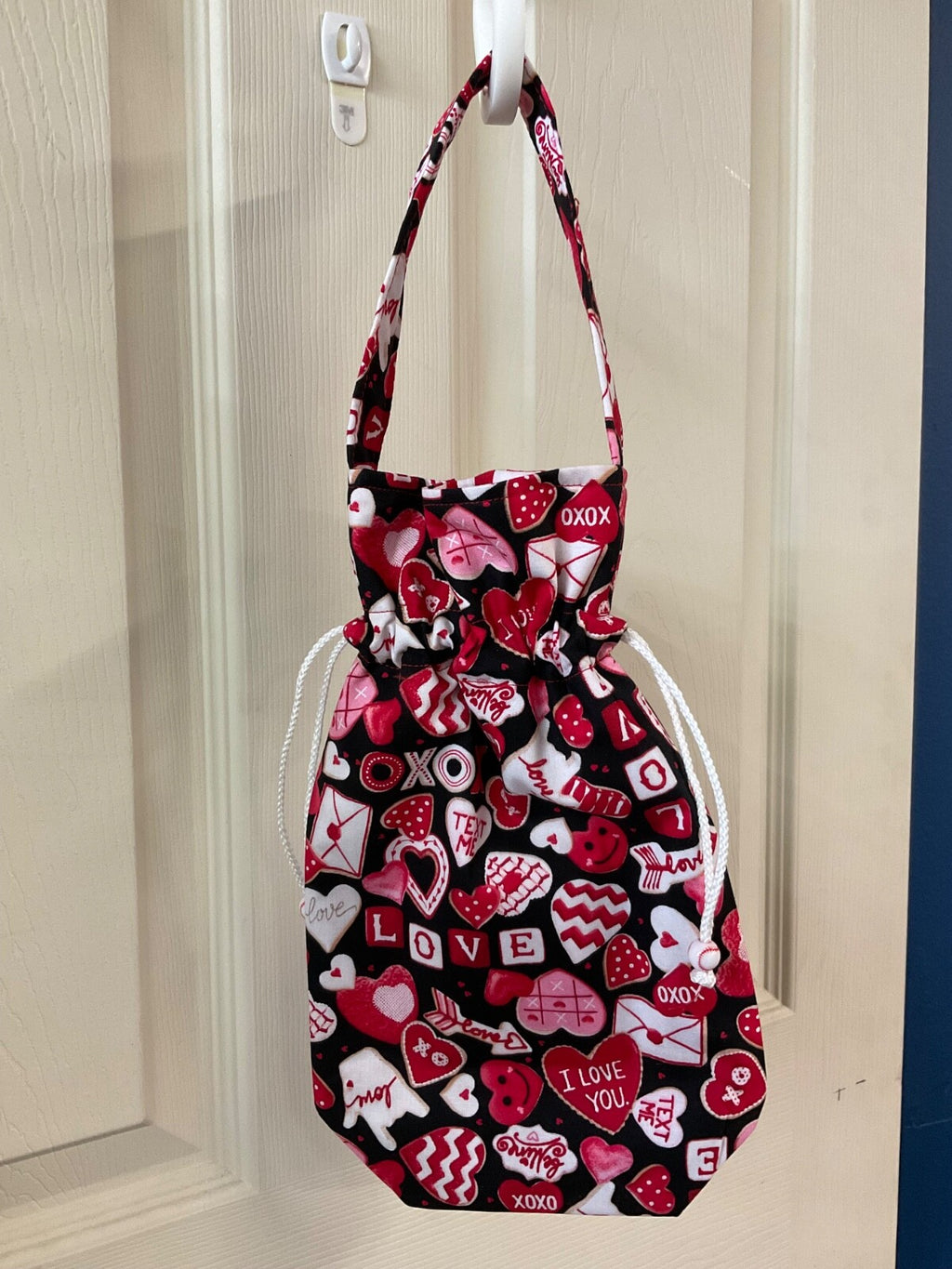 Handmade wine bottle gift bag #7