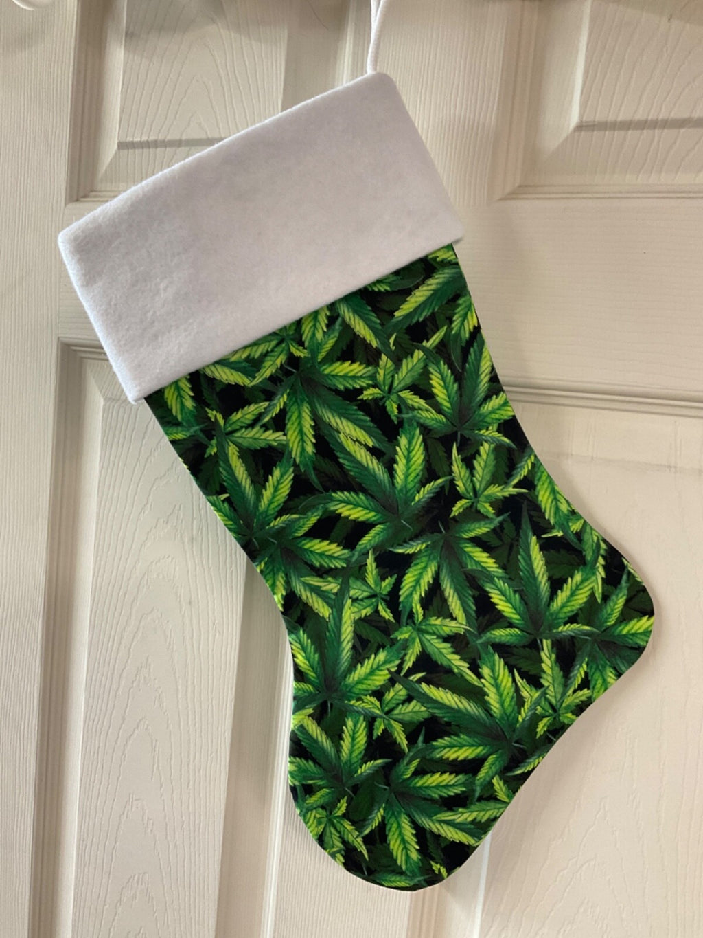 Marijuana Leaves Christmas Stocking