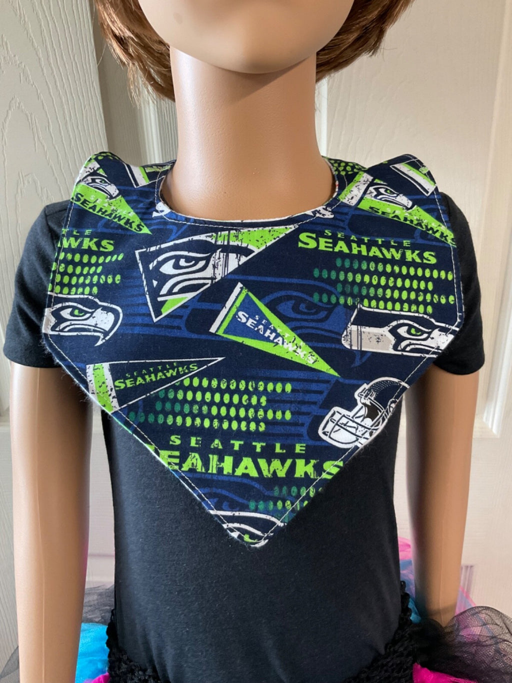 Seattle Seahawks Handmade bib,