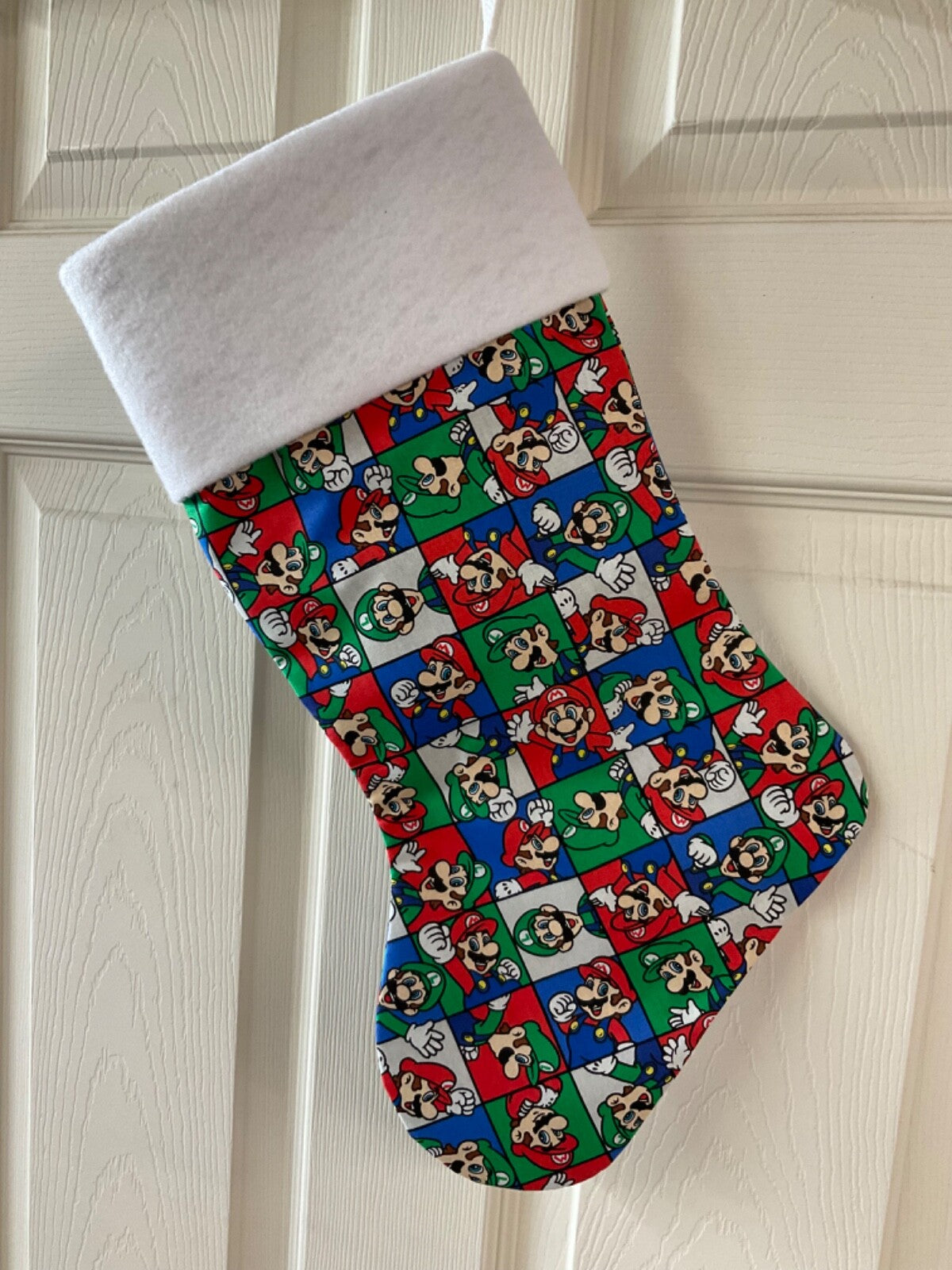 Super Mario and Louigi Christmas Stocking