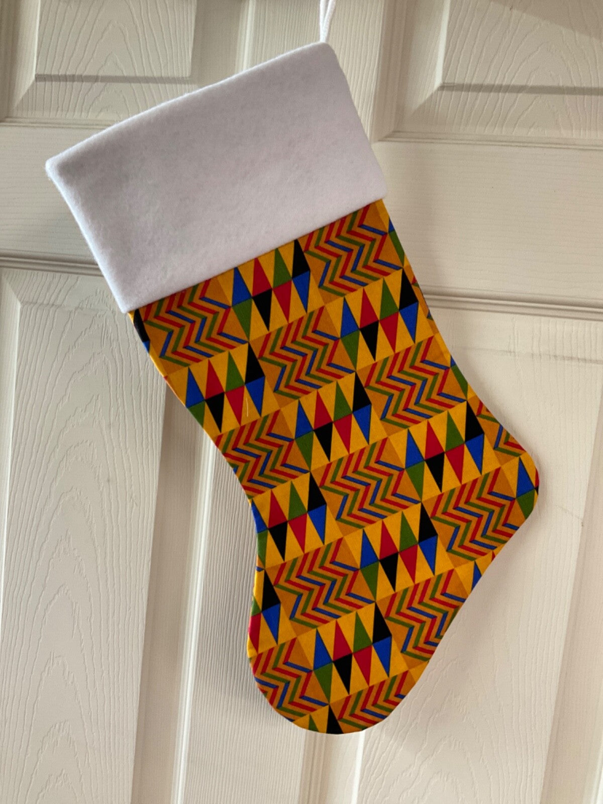 African pattern *** Christmas Stocking
