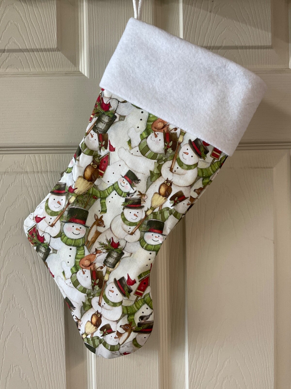 Snowman* Christmas Stocking