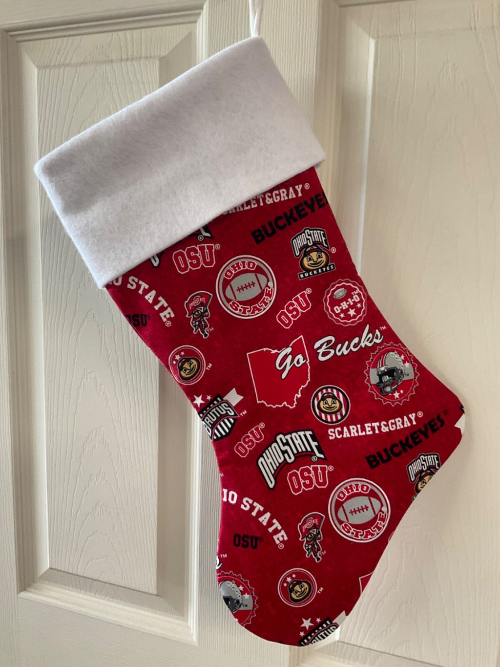 Ohio State Buckeyes state designChristmas Stocking