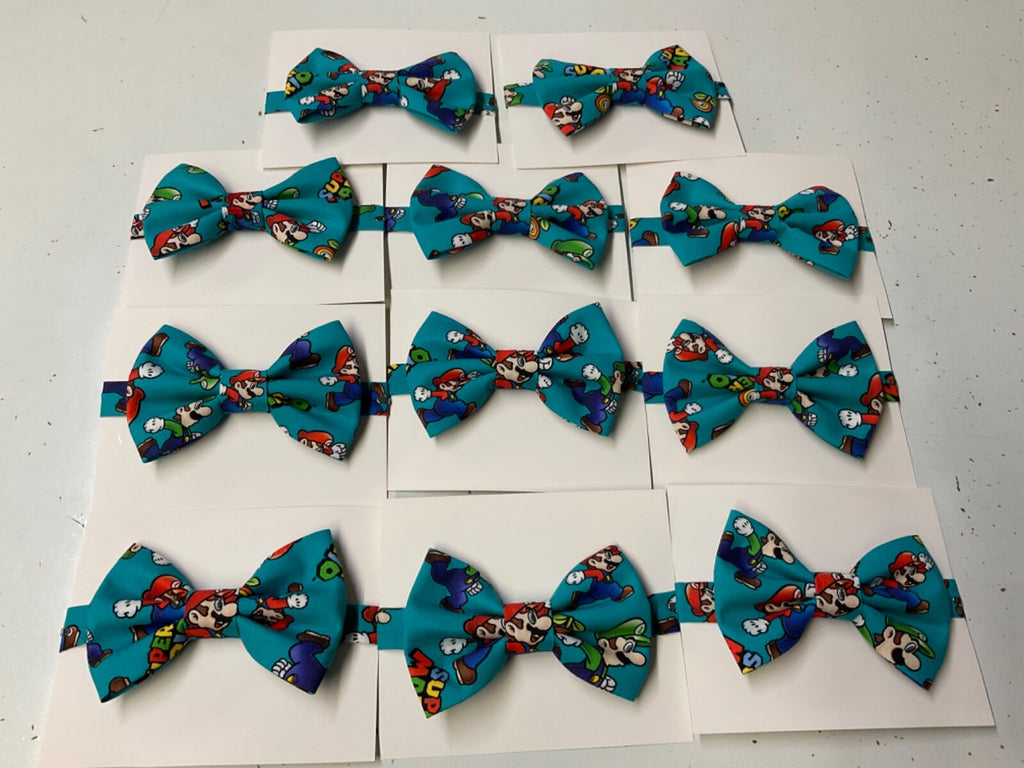 Super Mario and Luigi Pre-tied Bow Ties