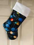 Planets  or Galaxies Christmas Stocking