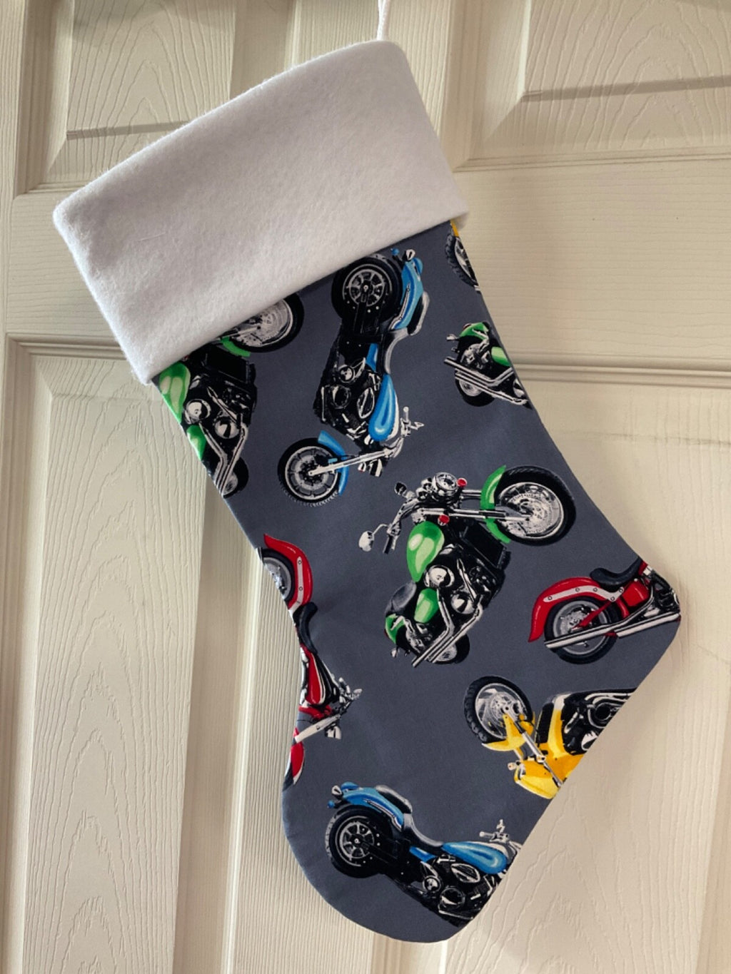 Motorcycle Logo Christmas Stocking