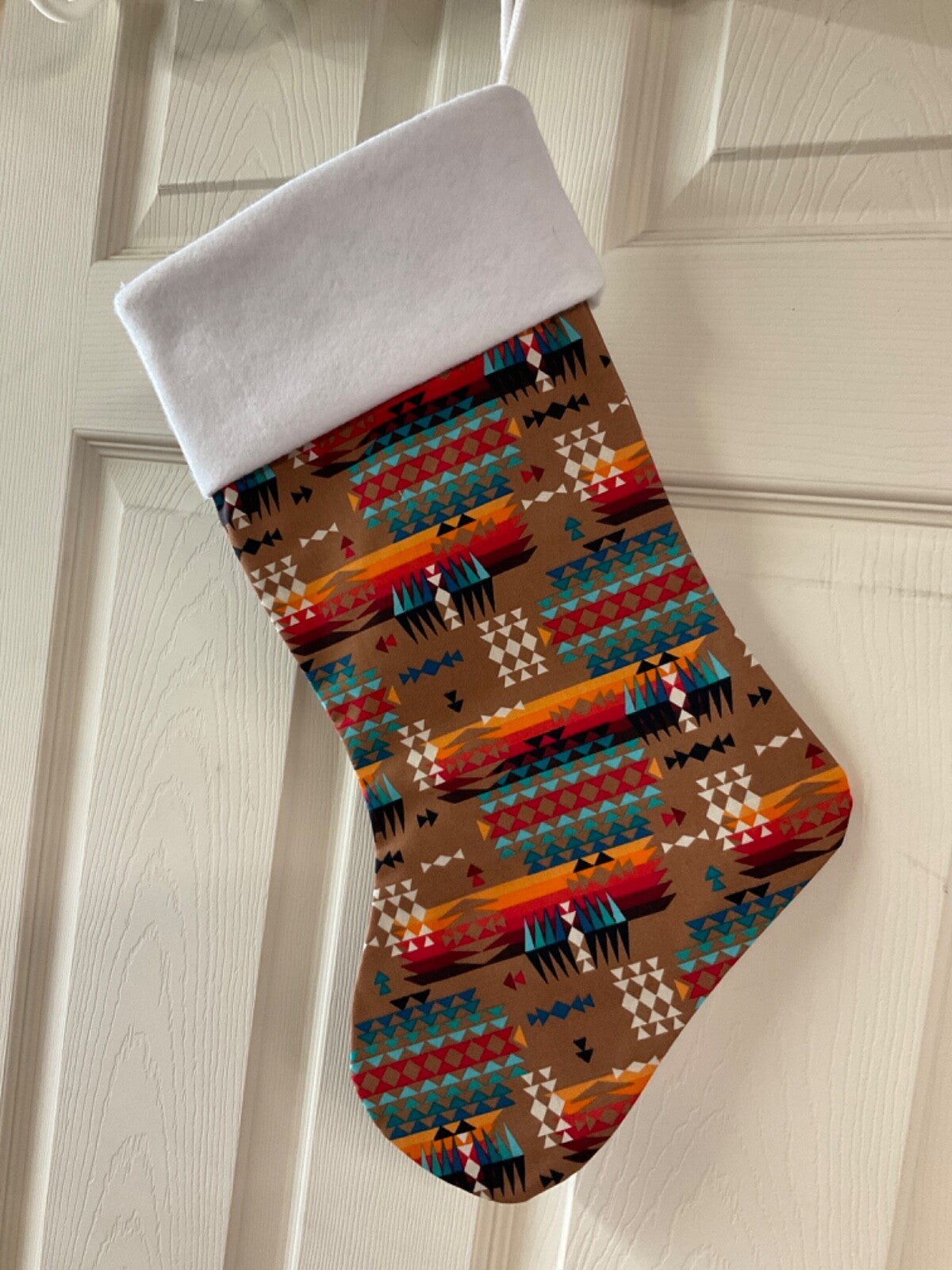 African pattern ** Christmas Stocking