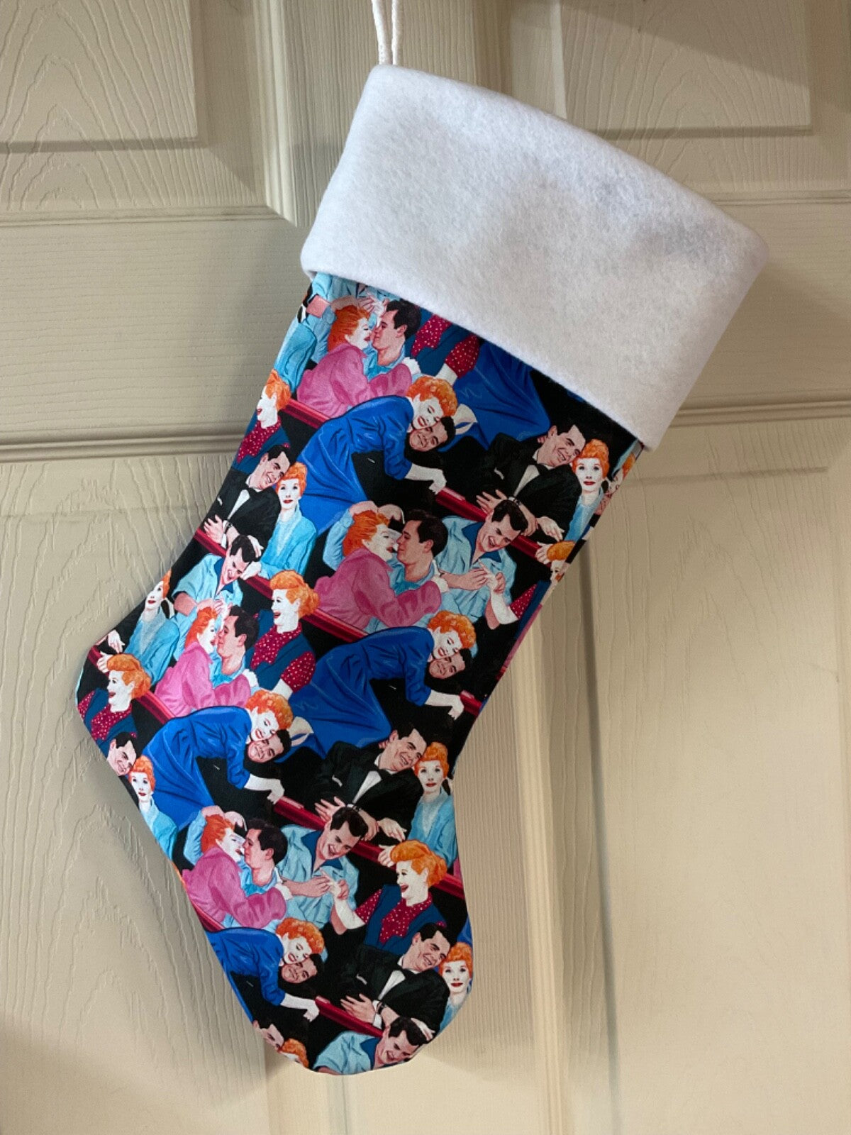 I love Lucy  Christmas Stocking