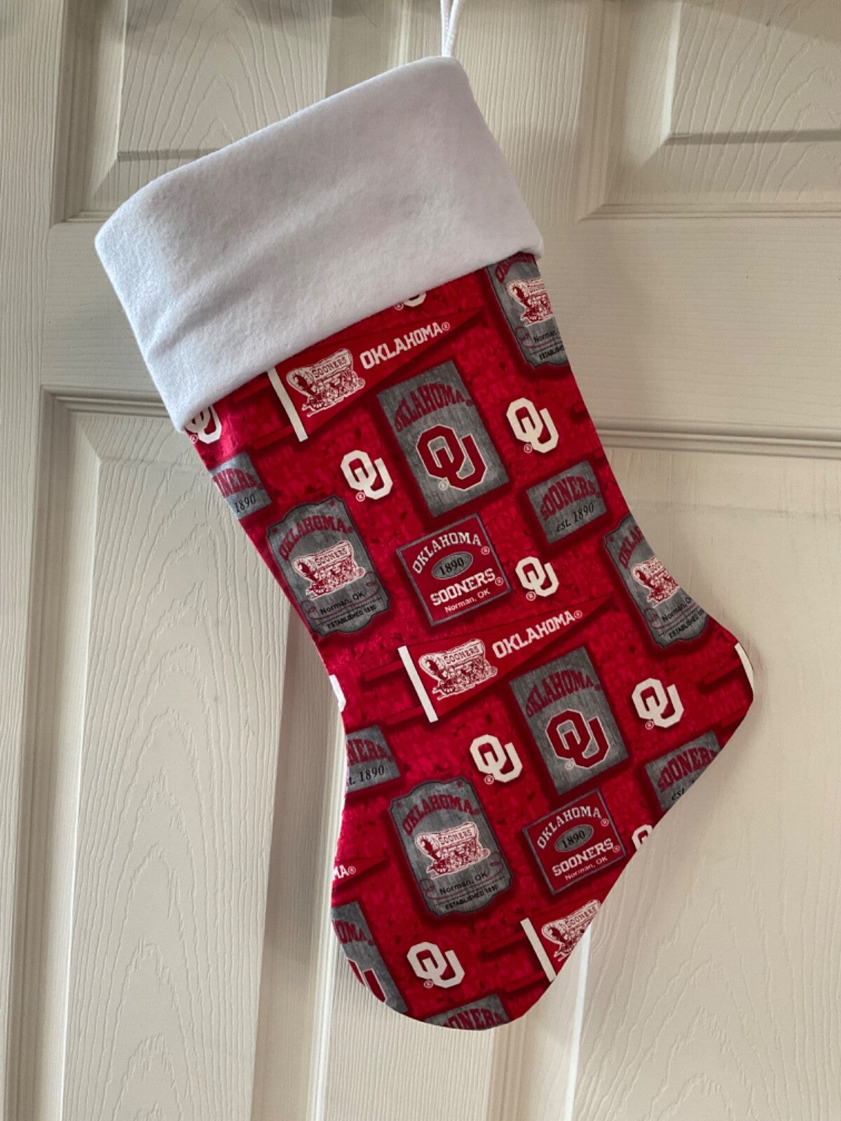 Oklahoma Sooners Christmas Stocking