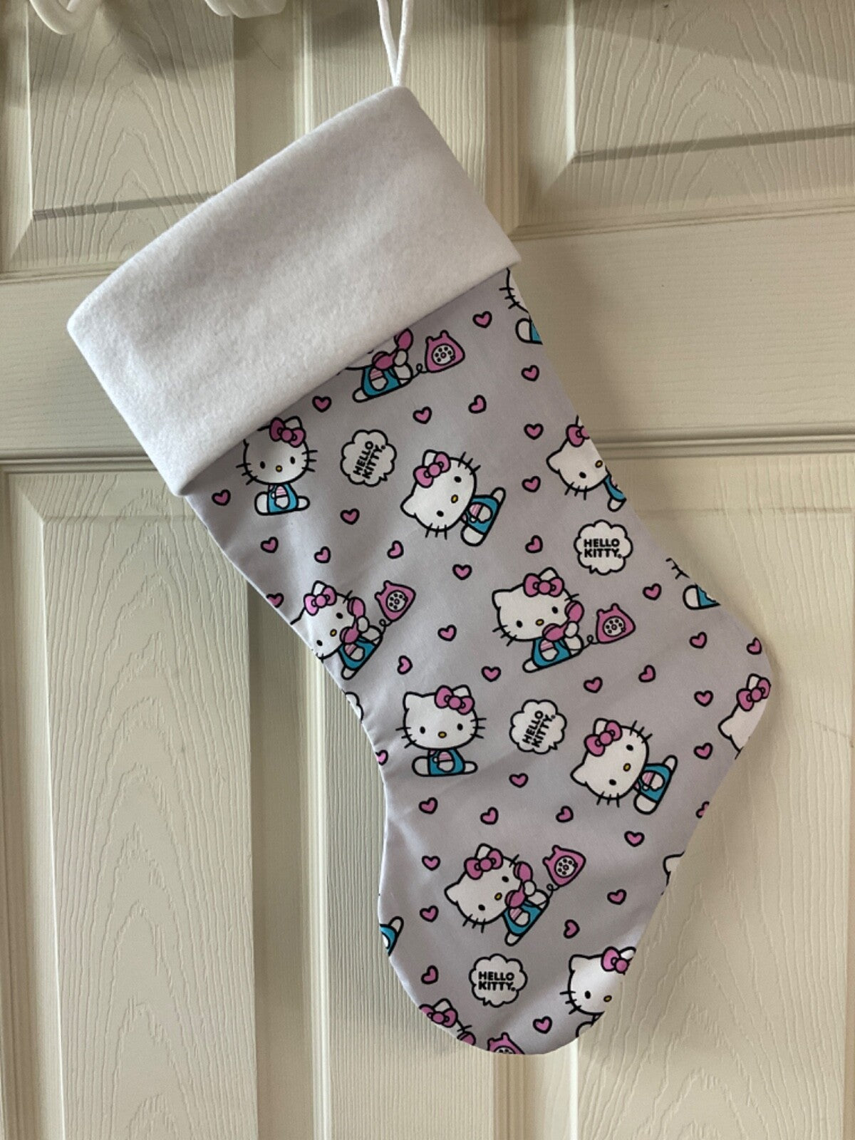 Hello Kitty Grey Christmas Stocking