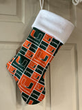 Miami Hurricanes Christmas Stocking