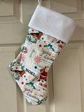 Santa/ Noel Christmas Stocking