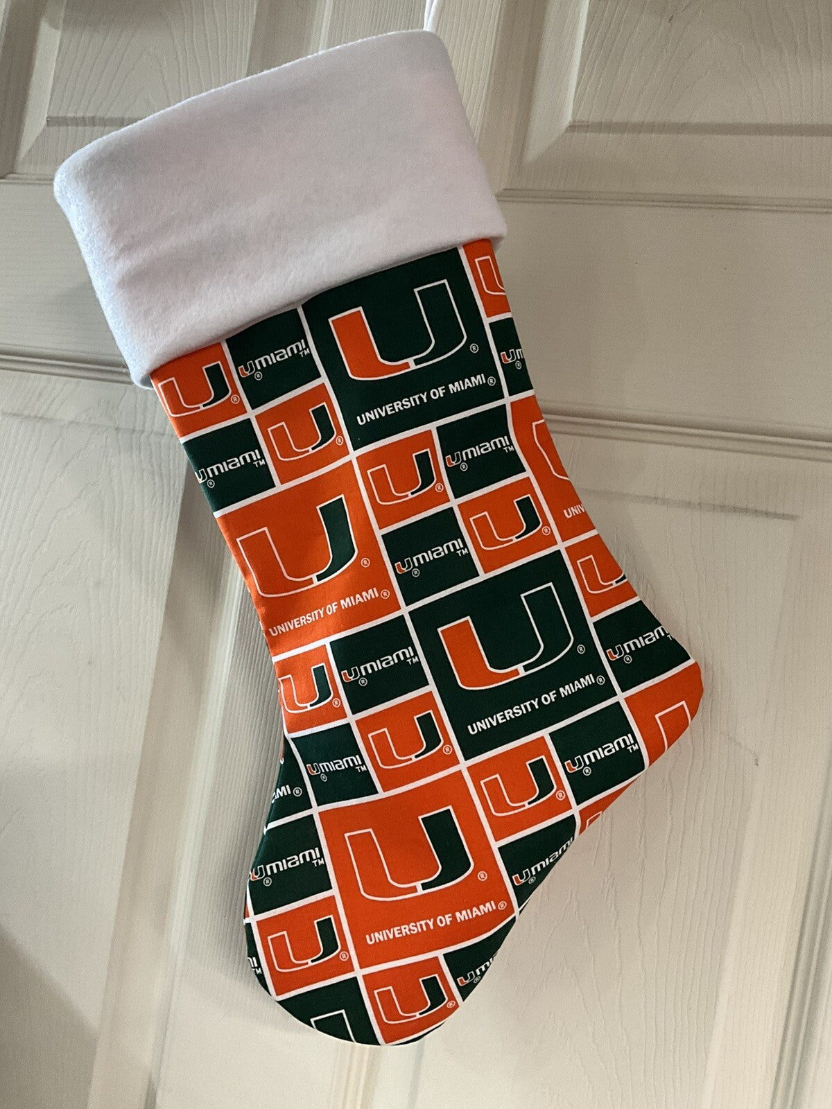 Miami Hurricanes Christmas Stocking