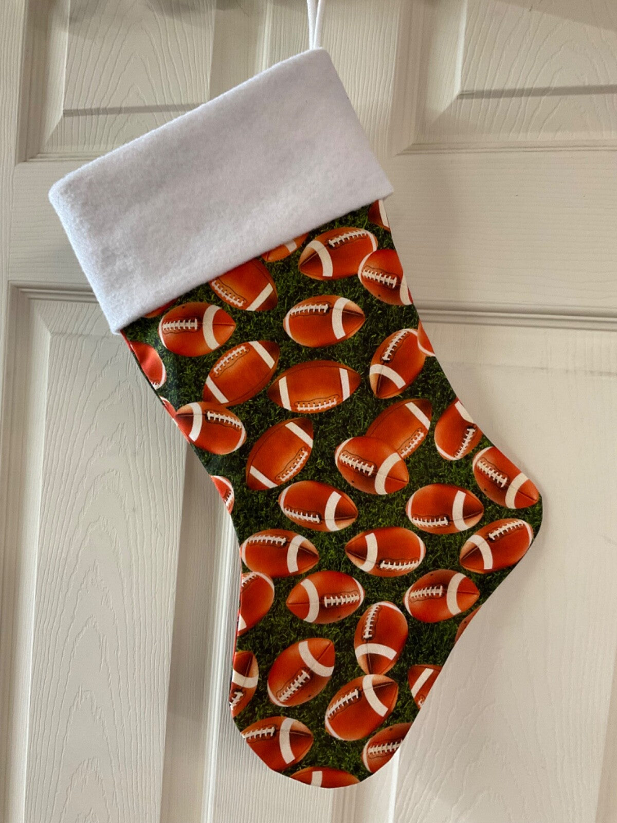 Football logo Christmas Stocking