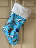 Airplane Logo Christmas Stocking