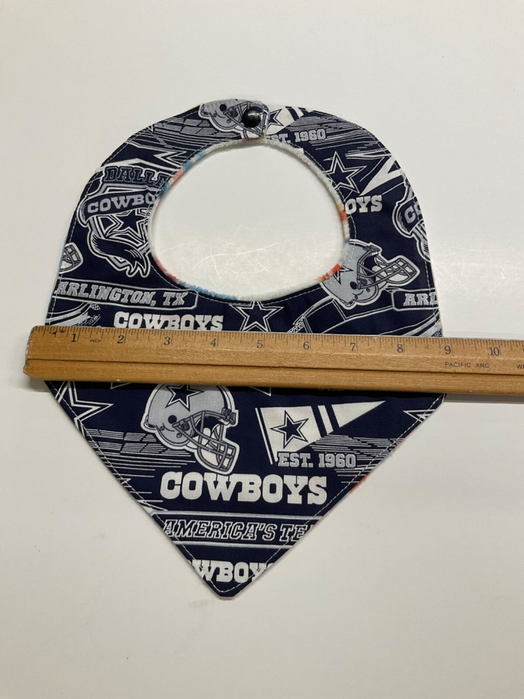 DALLAS COWBOYS Handmade bib, reversible