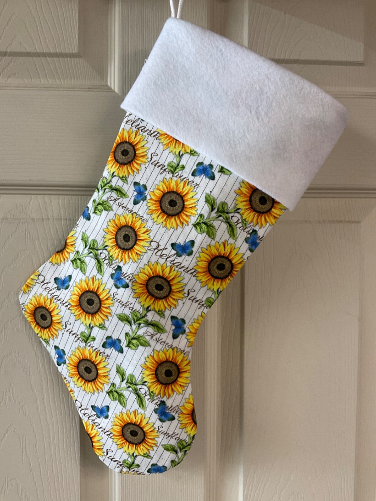 Sunflower Christmas Stocking