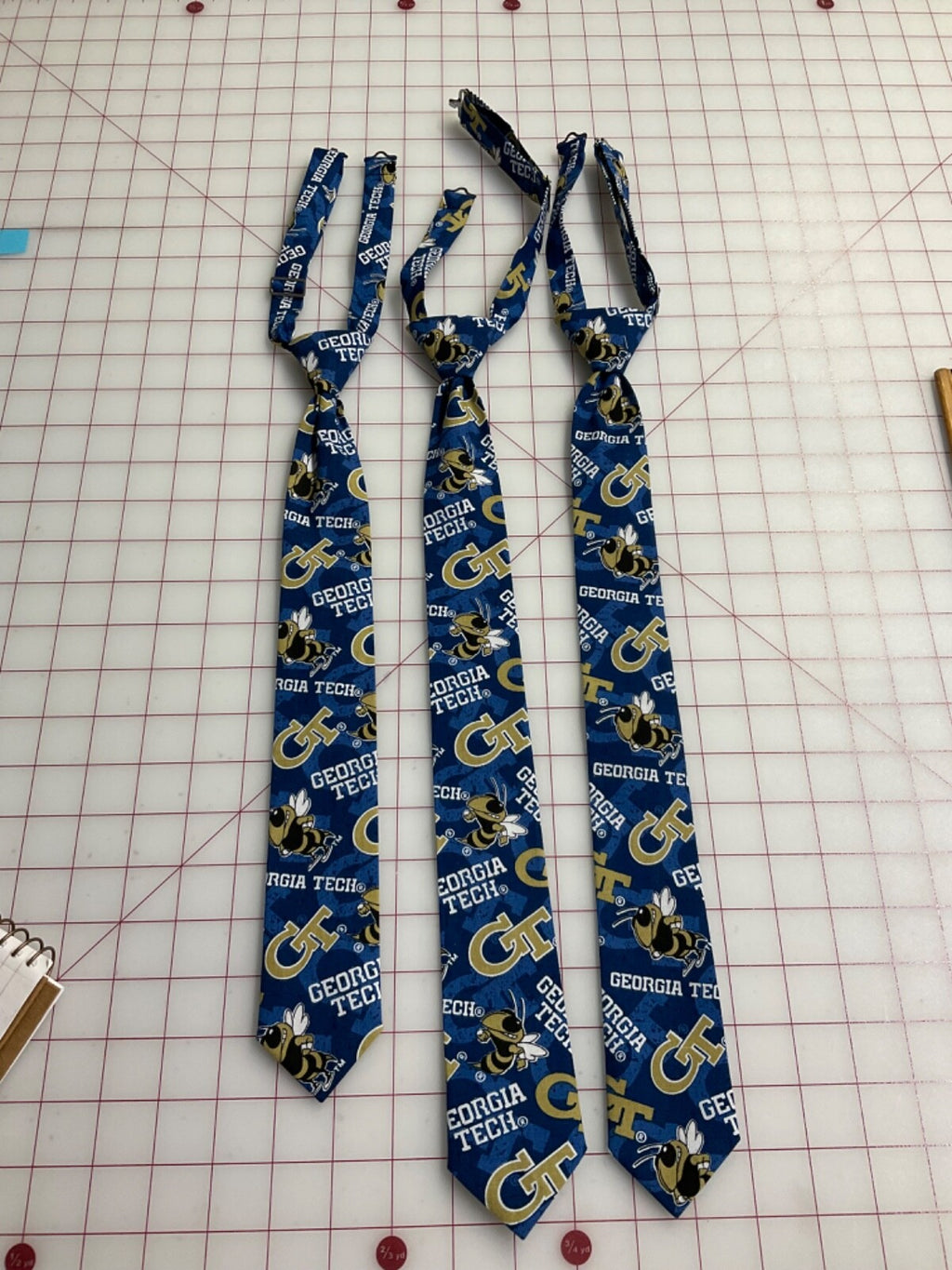 Georgia Tech kids to pre teens Pre-tied  Ties