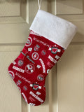 Wisconsin Badgers State Design Christmas Stocking