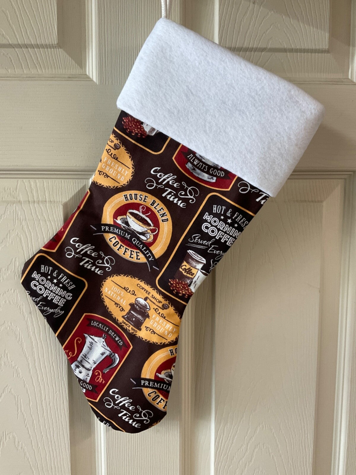 Coffee Lover Christmas Stocking